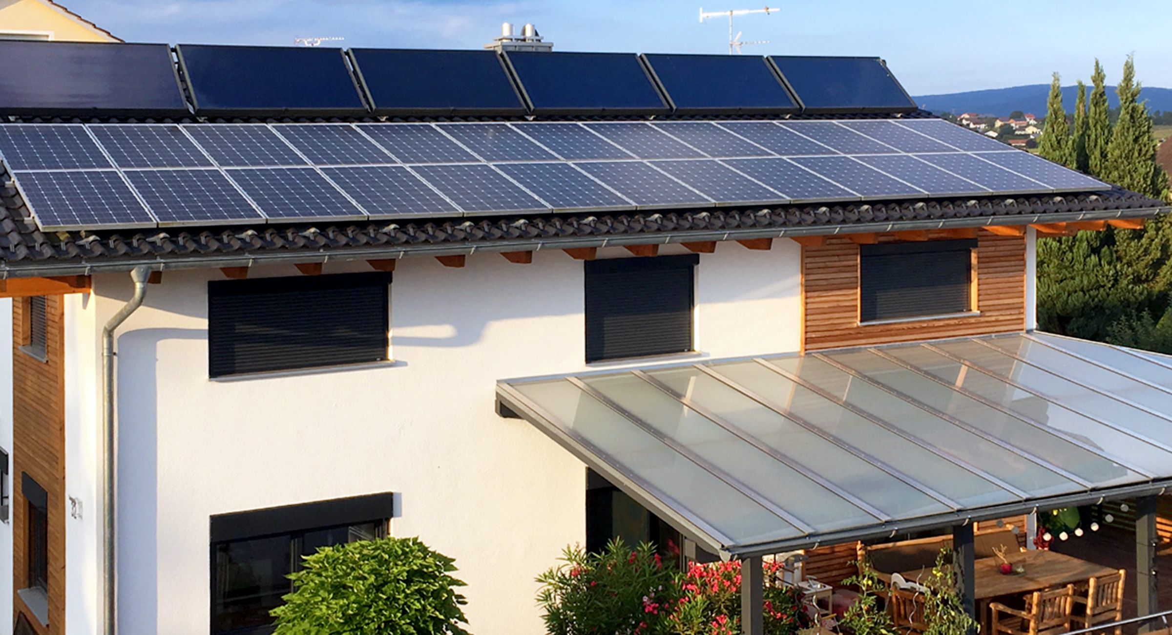 Referenzhaus, Photovoltaikdachanlage